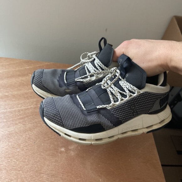 On Cloudnova Black White Running Shoe Sneakers Women - Sz 6 Read* - Picture 16 of 16